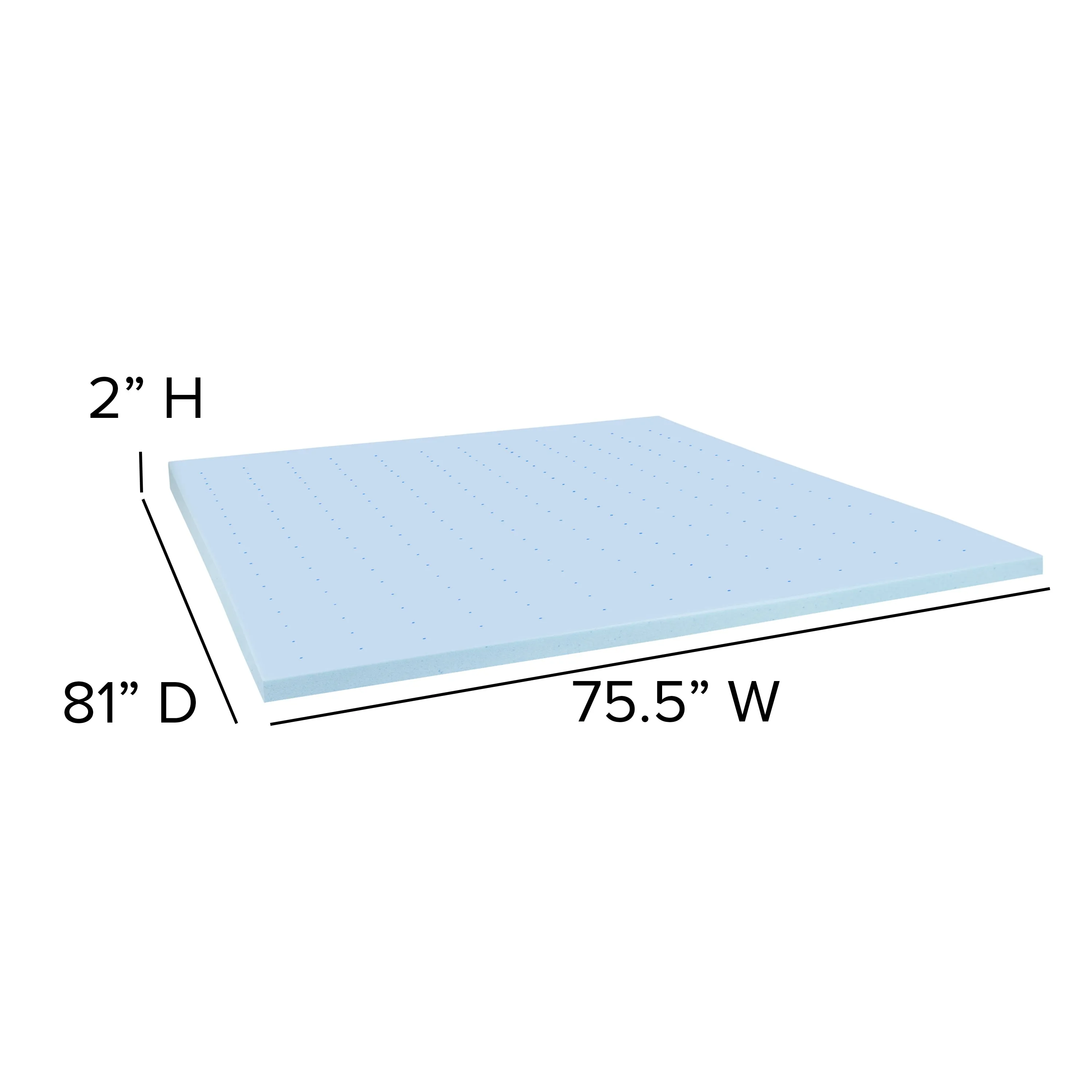 14 Inch Metal Platform Bed Frame with 12 Inch Pocket Spring Mattress in a Box and 2 Inch Cool Gel Memory Foam Topper - King