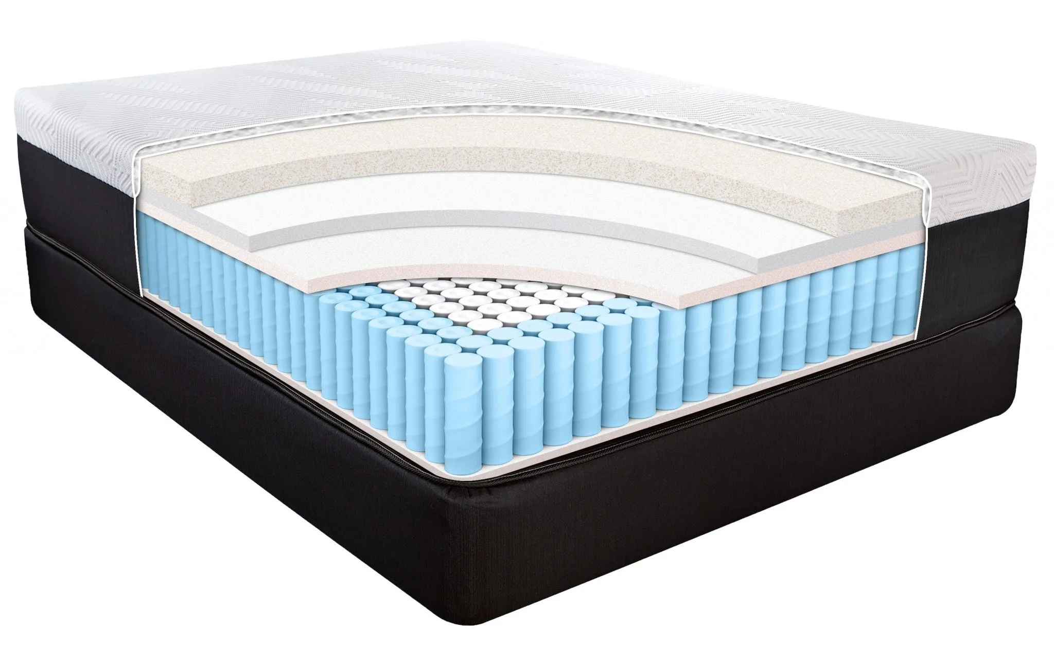 14" Hybrid Lux Memory Foam And Wrapped Coil Mattress Twin Xl