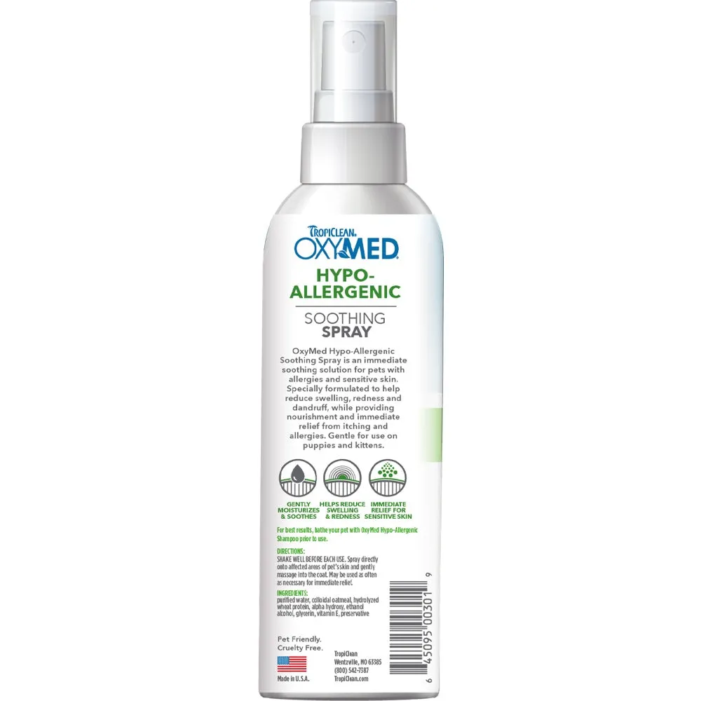 15% OFF: Tropiclean OxyMed Hypoallergenic Spot Treatment Spray for Cats & Dogs 8oz