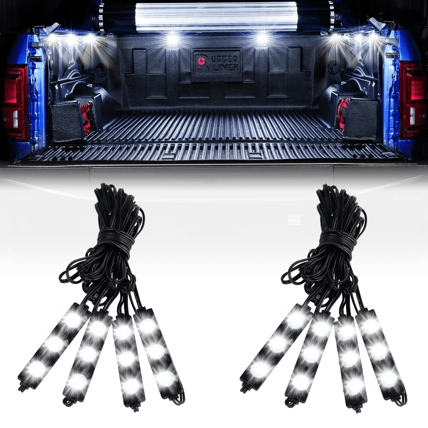 24 LEDs White Ultra-Bright Light Kit (8 Pcs)