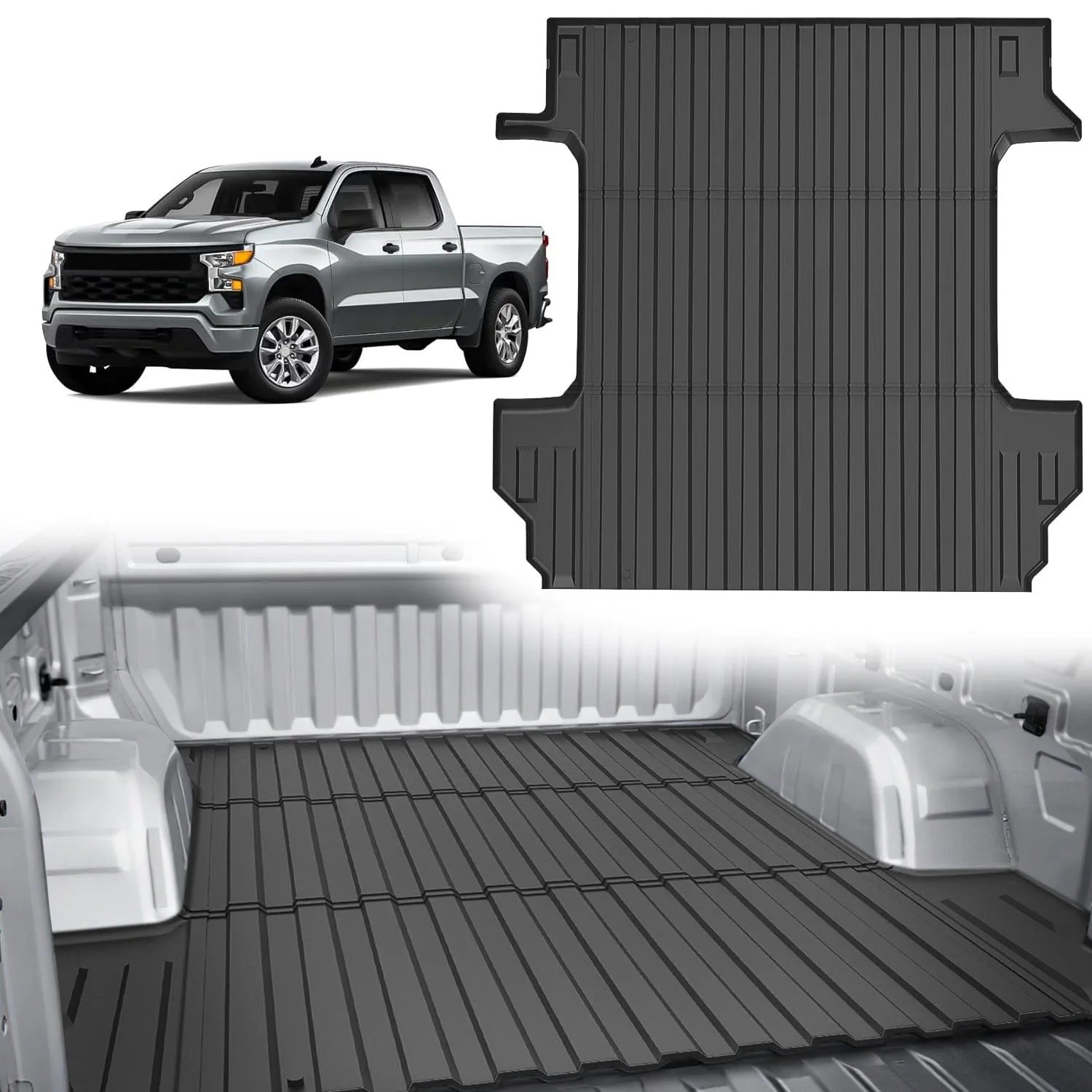 5.8ft Rubber Short Bed For 2019-2023 Chevy Silverado 1500/GMC Sierra 1500