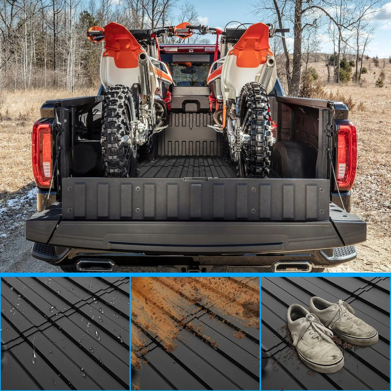 5.8ft Rubber Short Bed For 2019-2023 Chevy Silverado 1500/GMC Sierra 1500