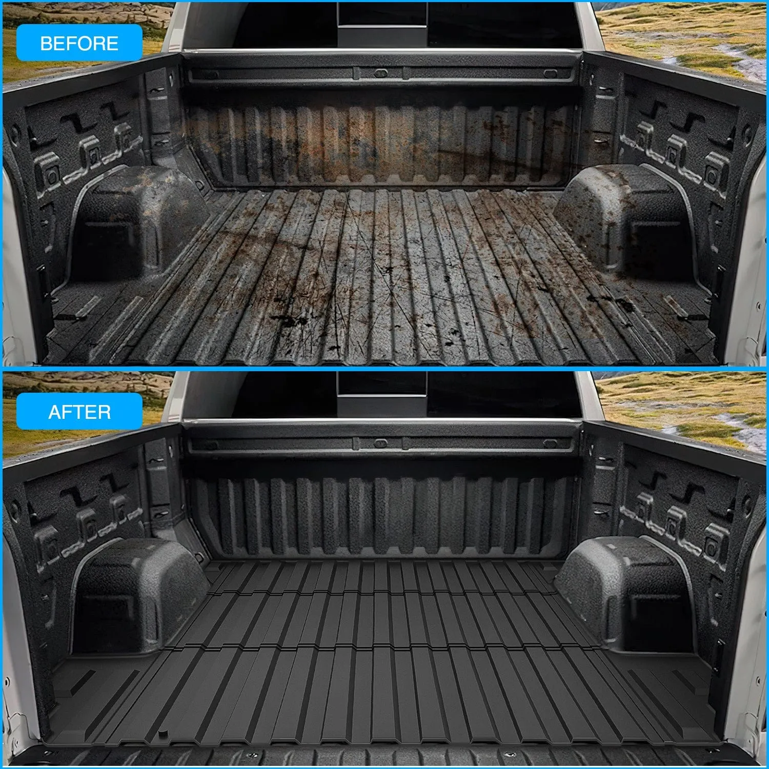 5.8ft Rubber Short Bed For 2019-2023 Chevy Silverado 1500/GMC Sierra 1500