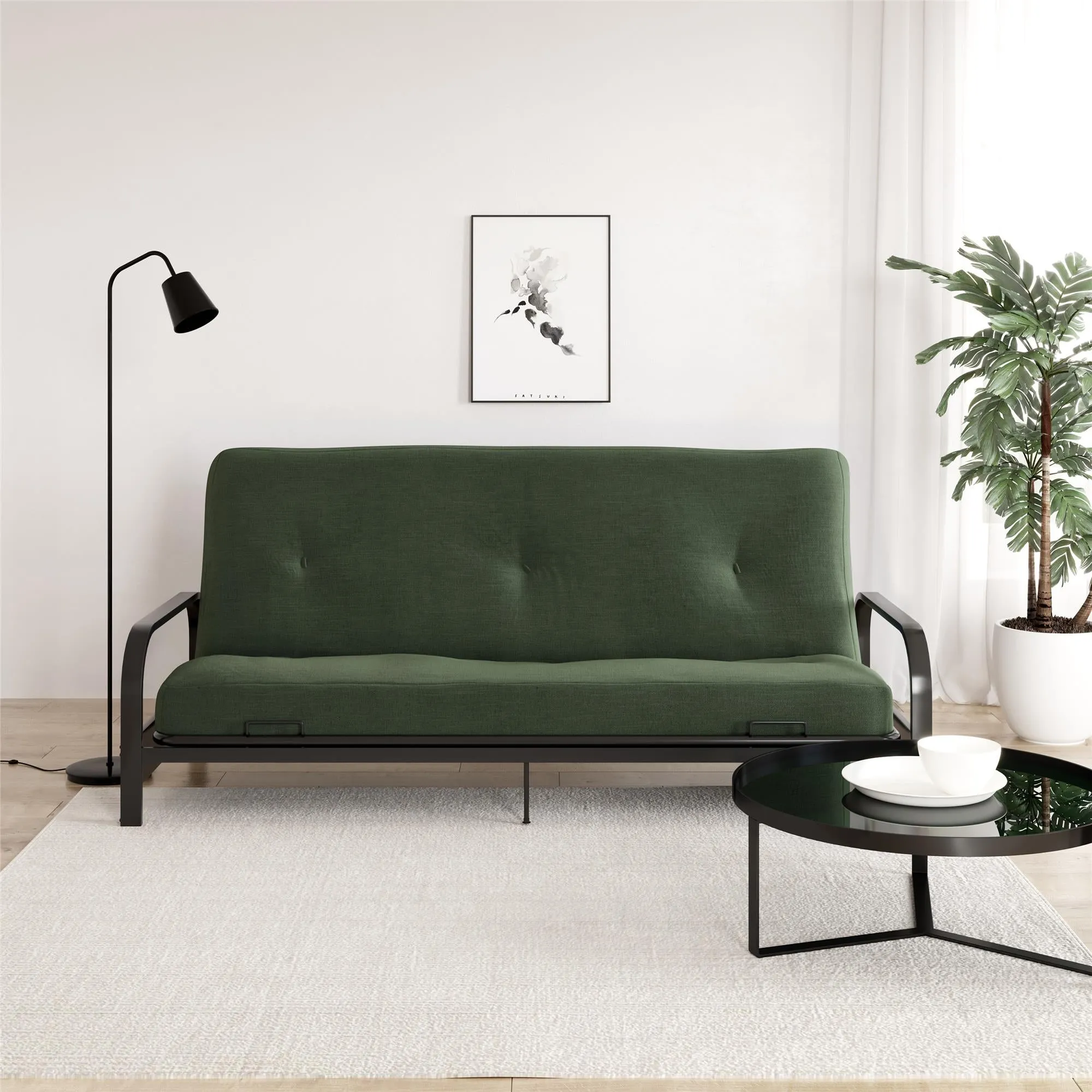 6" Full Size Futon Mattress with Tufted Cover
