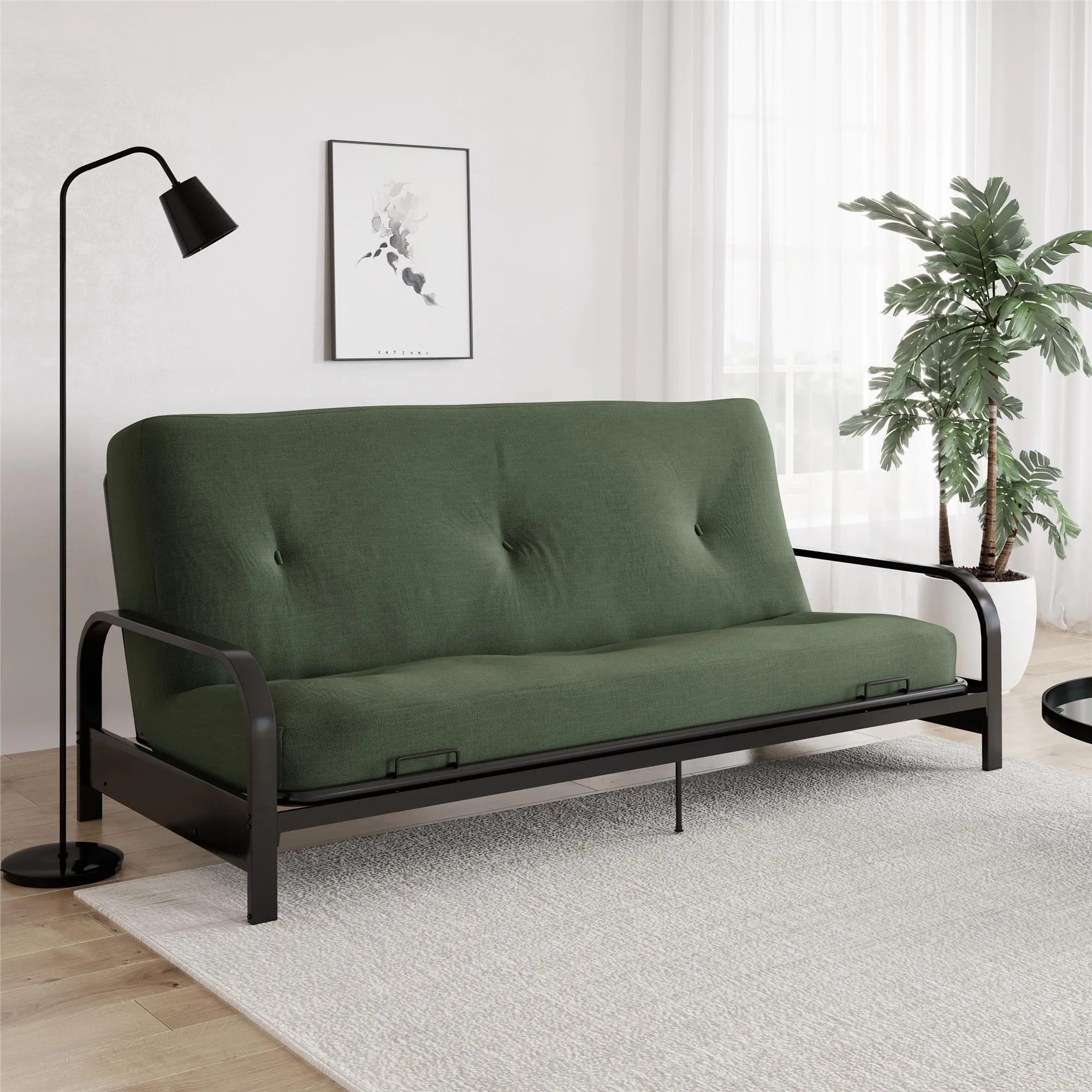 6" Full Size Futon Mattress with Tufted Cover