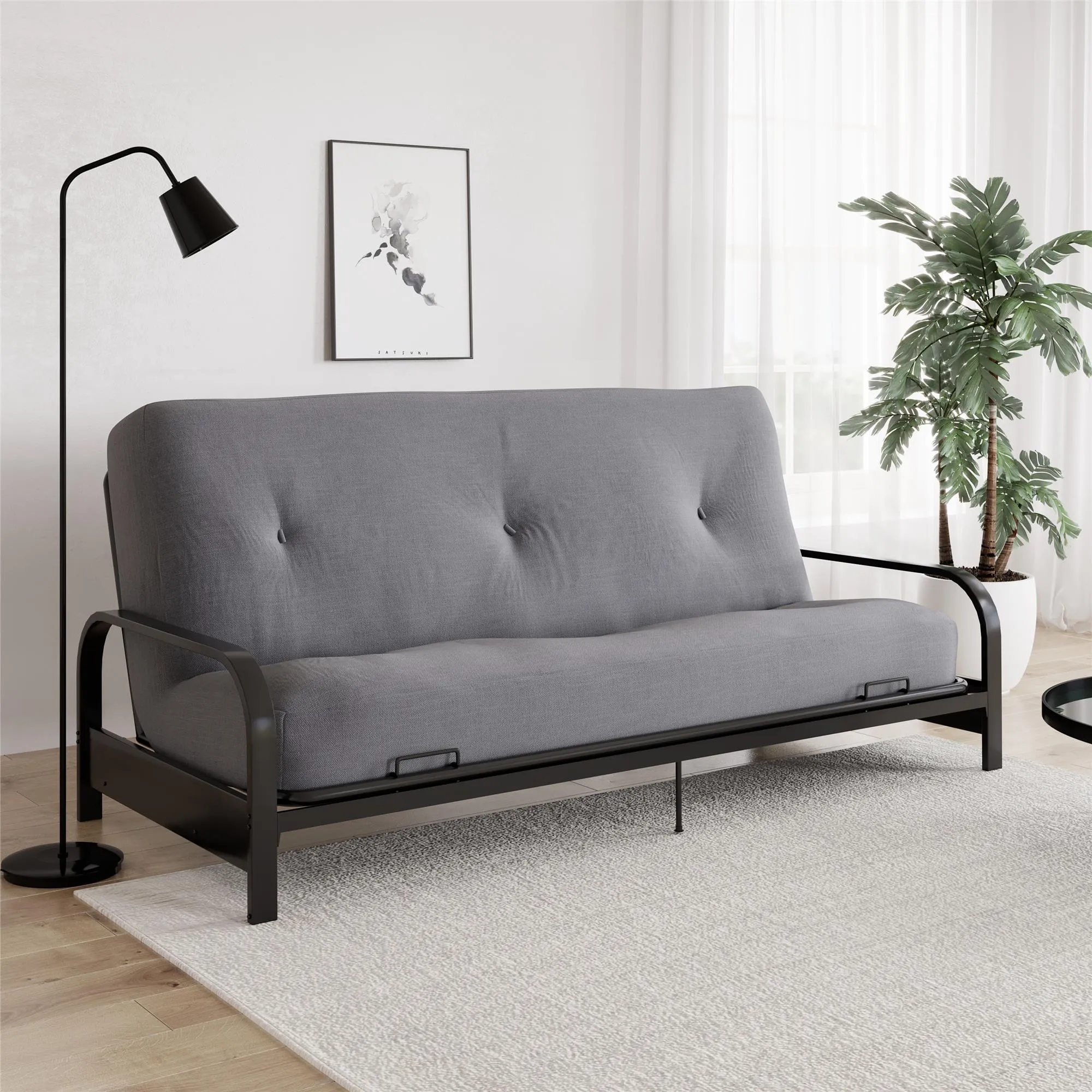 8" Full Size Futon Mattress with Tufted Cover