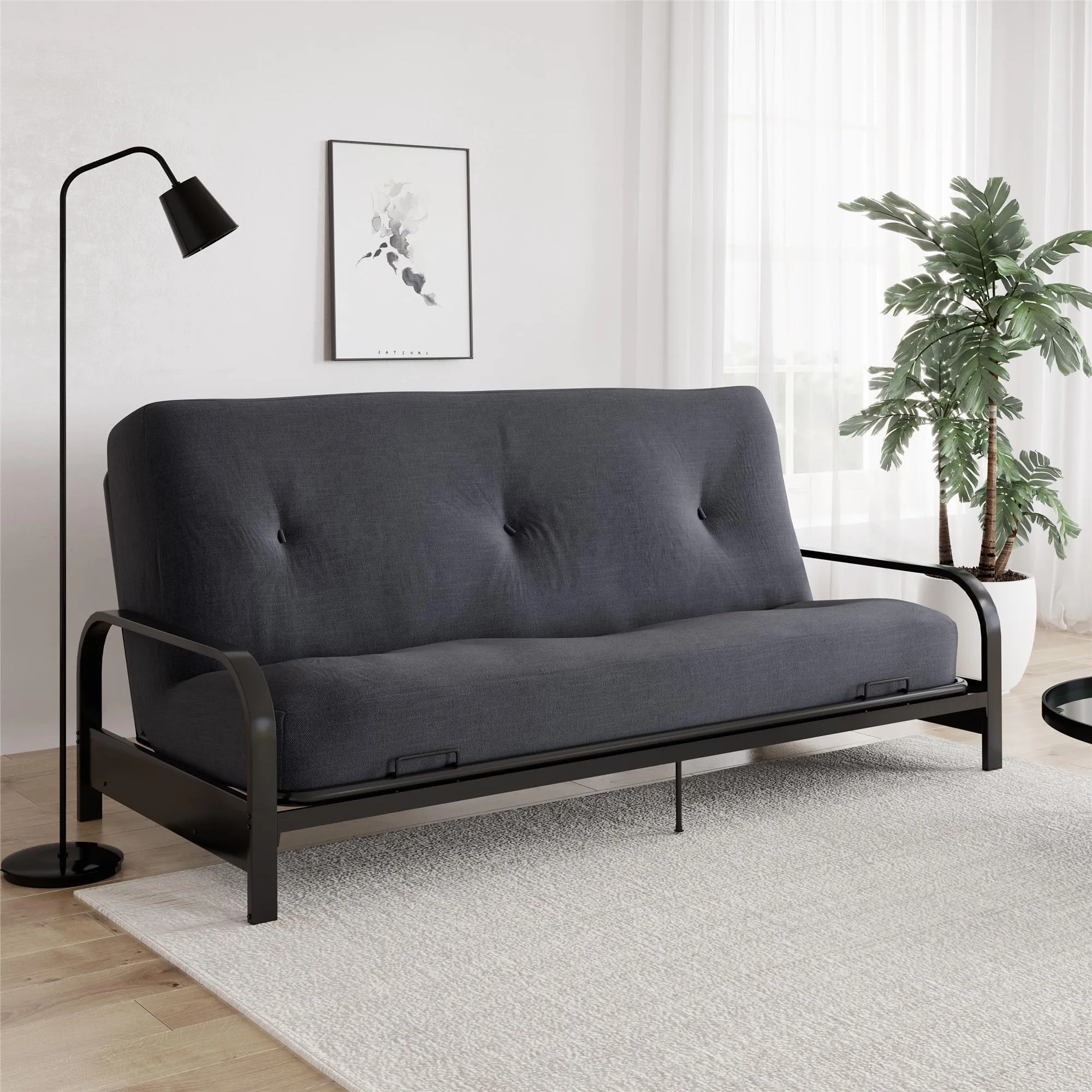 8" Full Size Futon Mattress with Tufted Cover