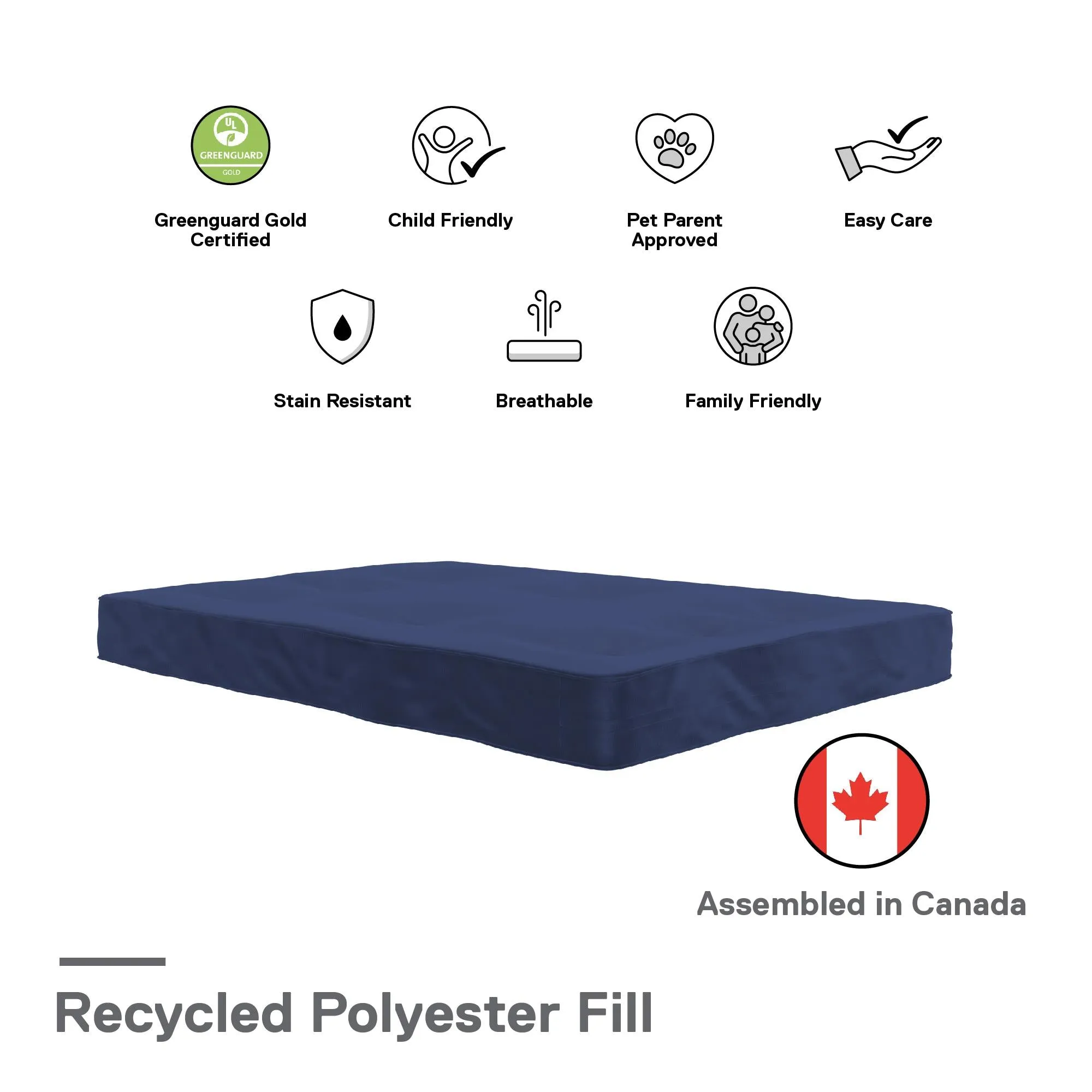 8" Full Size Futon Mattress with Tufted Cover