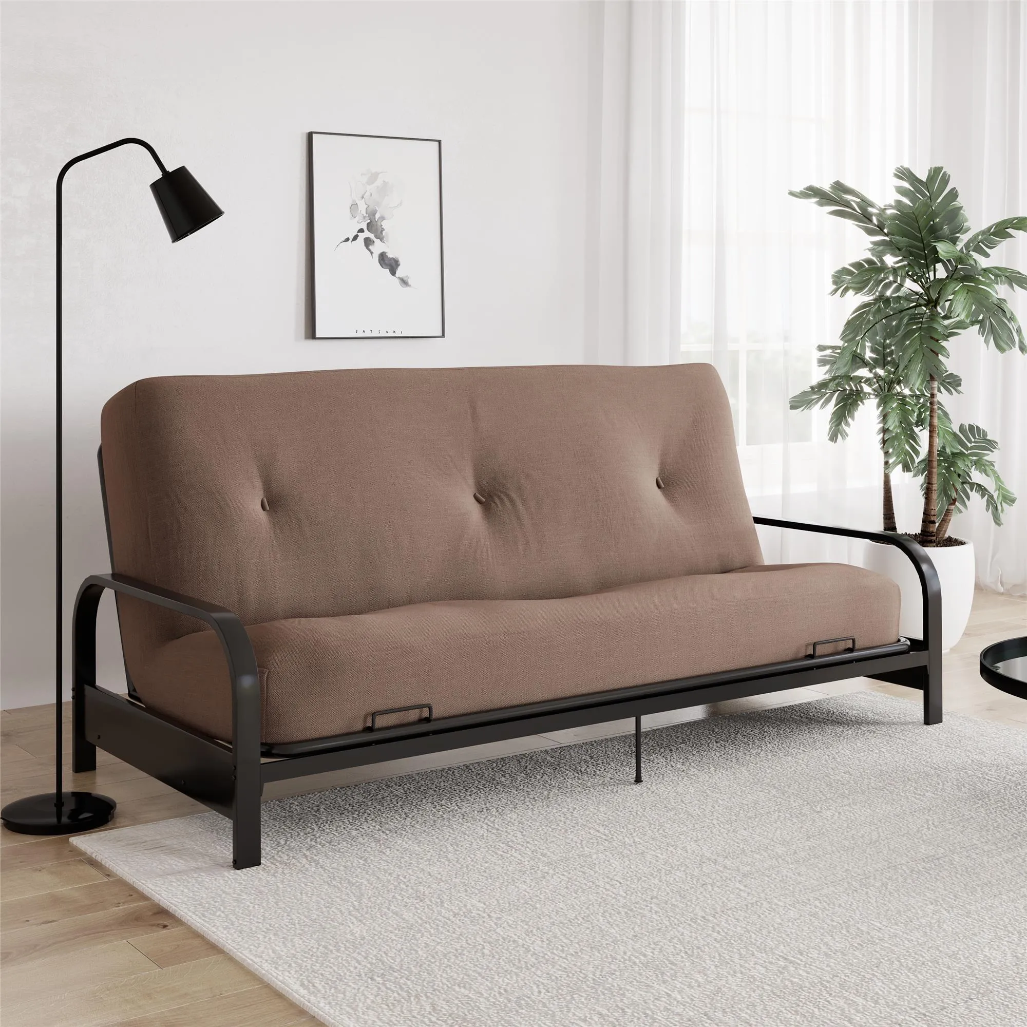 8" Full Size Futon Mattress with Tufted Cover