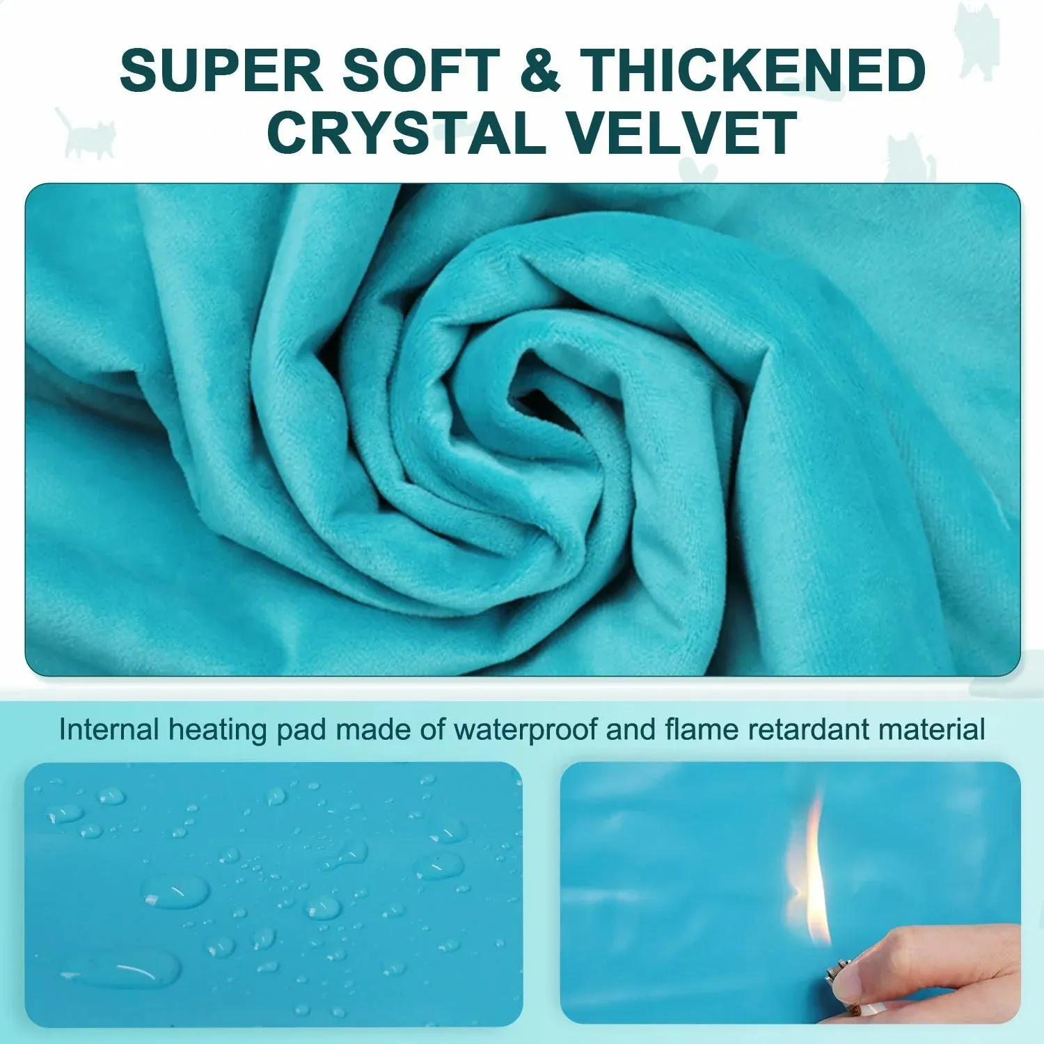 Adjustable Heated Pet Pad 16x28 in