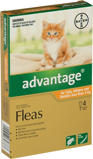 Advantage Cats & Rabbits Small 0-4KG 6 Pack
