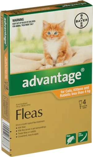 Advantage Cats & Rabbits Small 0-4KG 6 Pack