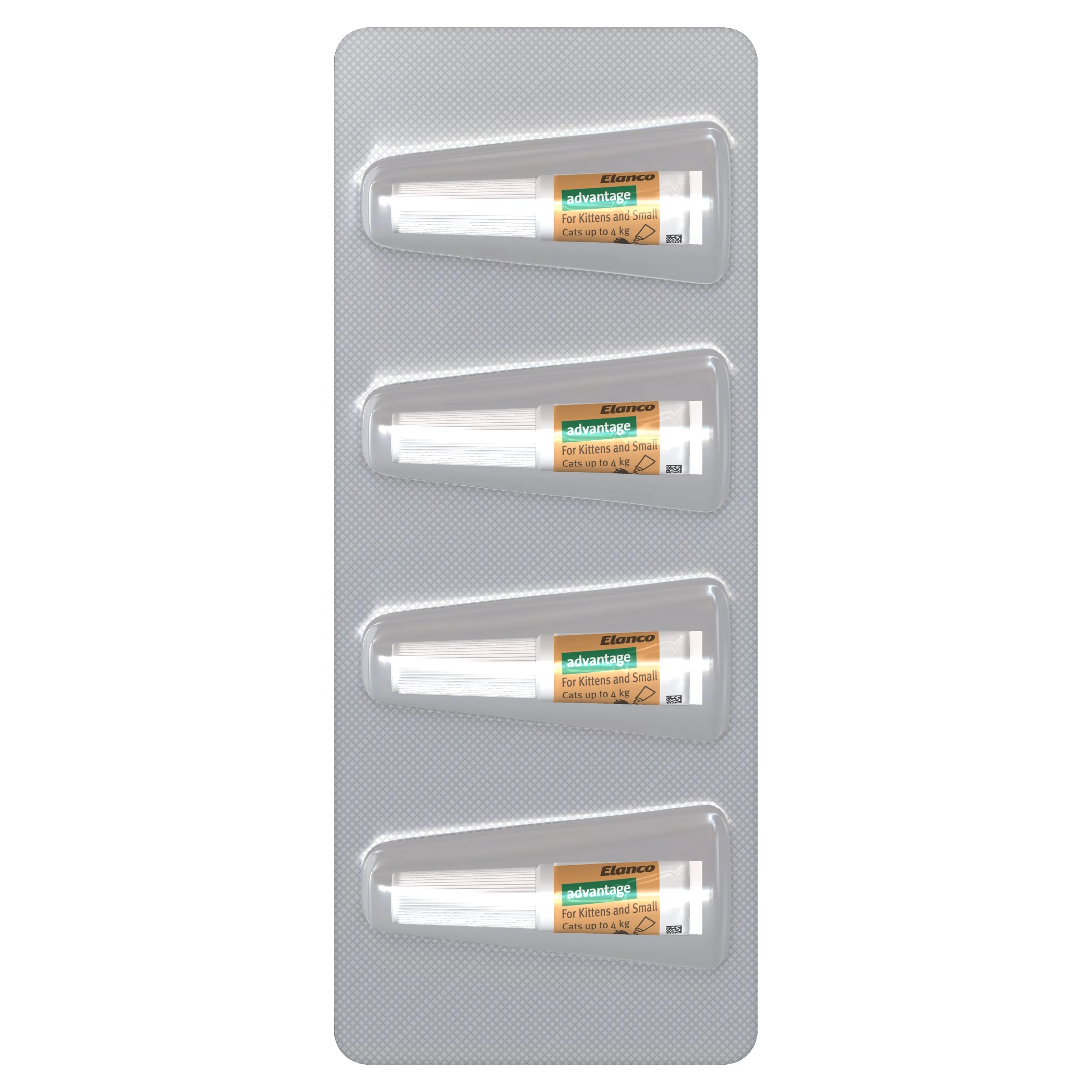 Advantage Flea Treatment for Cats 0-4kg Orange 4 Pack