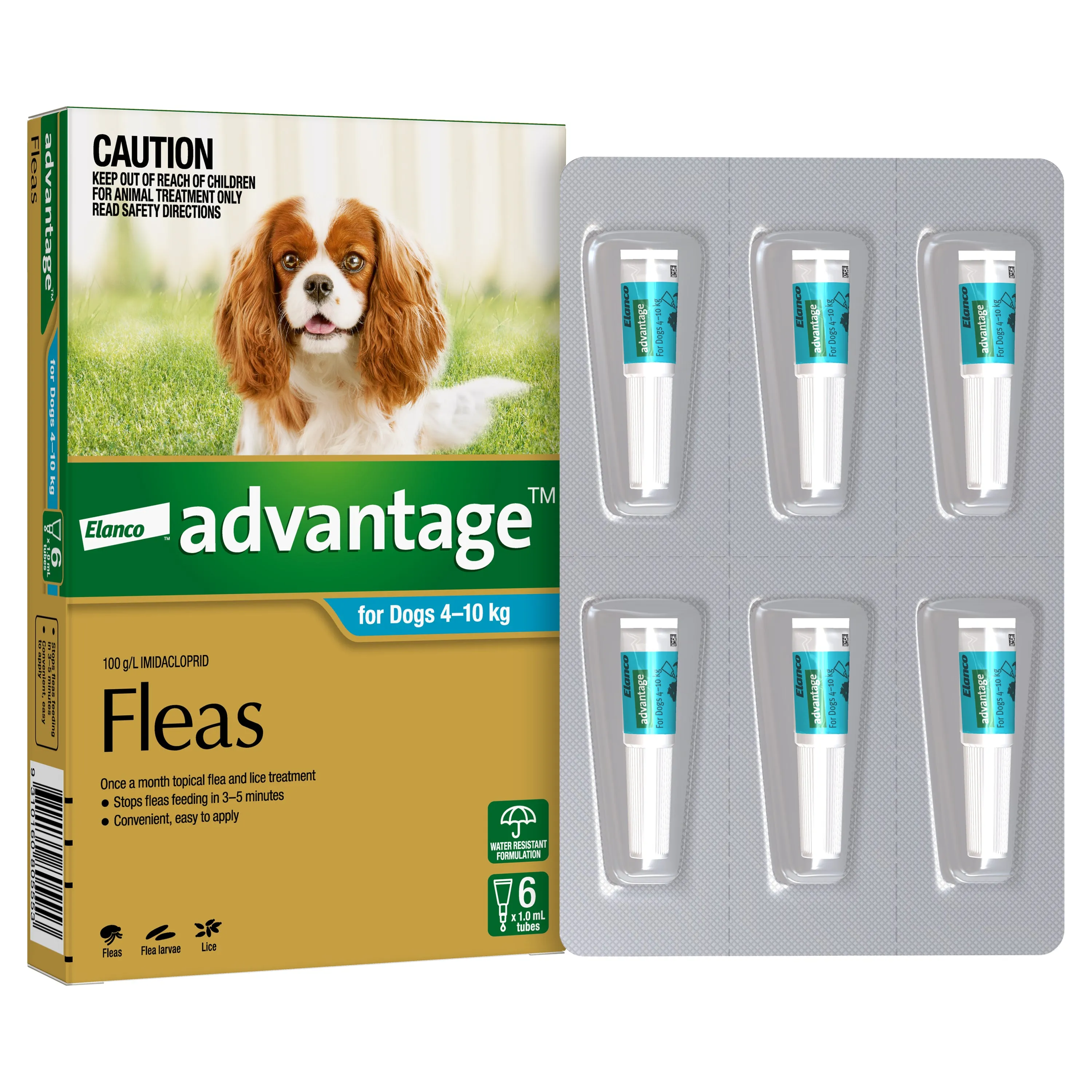 Advantage - Flea Treatment for Dogs 4-10kg (6pk)