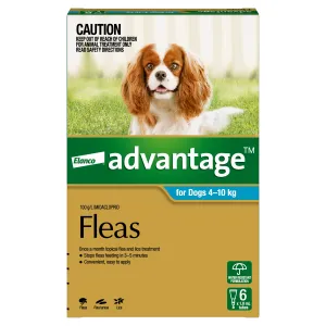 Advantage - Flea Treatment for Dogs 4-10kg (6pk)