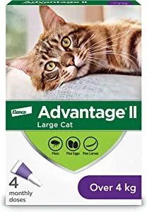 ADVANTAGE II for Cats - Flea Protection (4 doses)