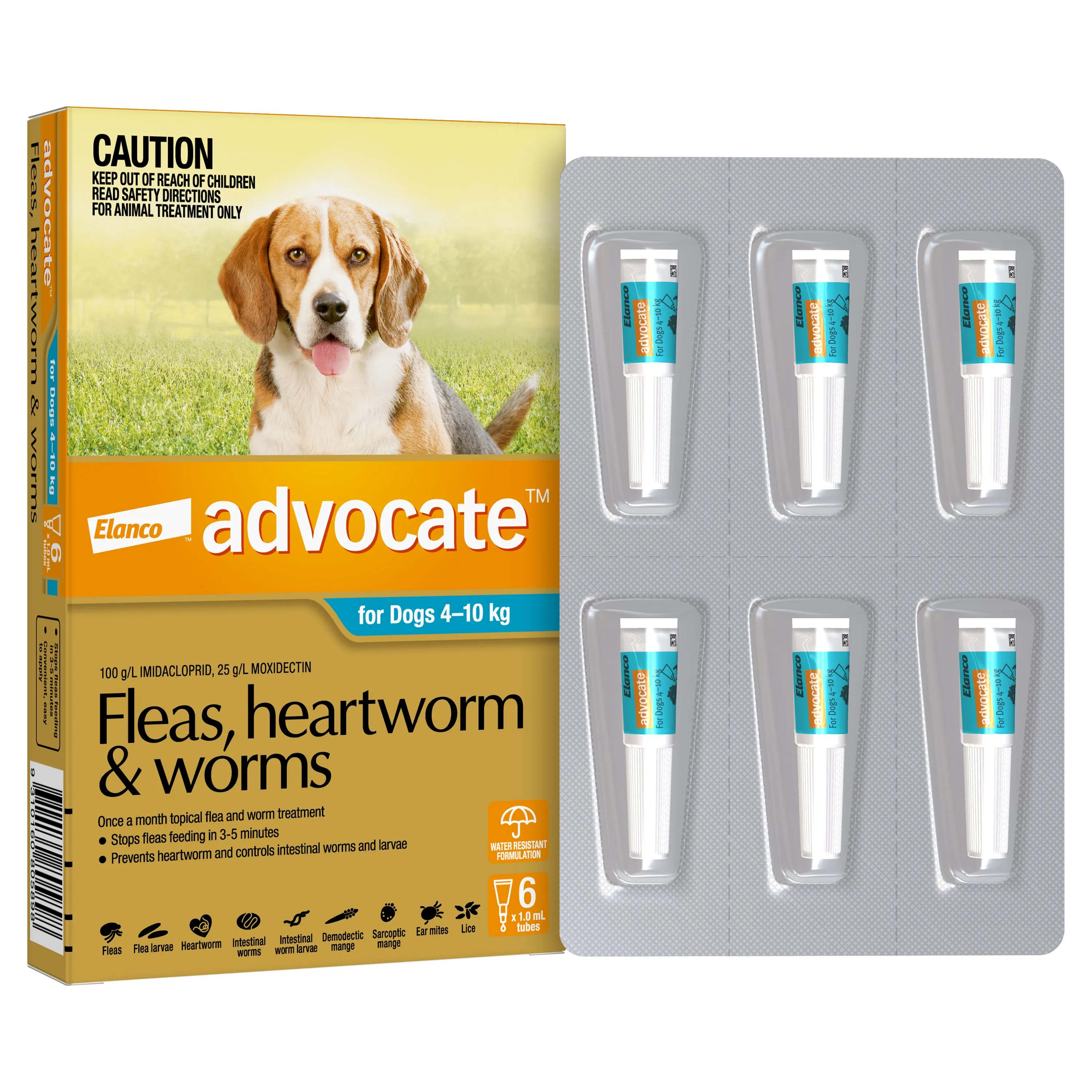 Advocate - Dog 4-10kg (6pk)