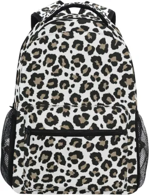 ALAZA Cheetah Leopard Print Animal Skin Large Backpack for Kids Boys Girls Student Personalized Laptop iPad Tablet Travel School Bag with Multiple Pockets