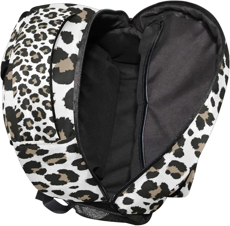 ALAZA Cheetah Leopard Print Animal Skin Large Backpack for Kids Boys Girls Student Personalized Laptop iPad Tablet Travel School Bag with Multiple Pockets