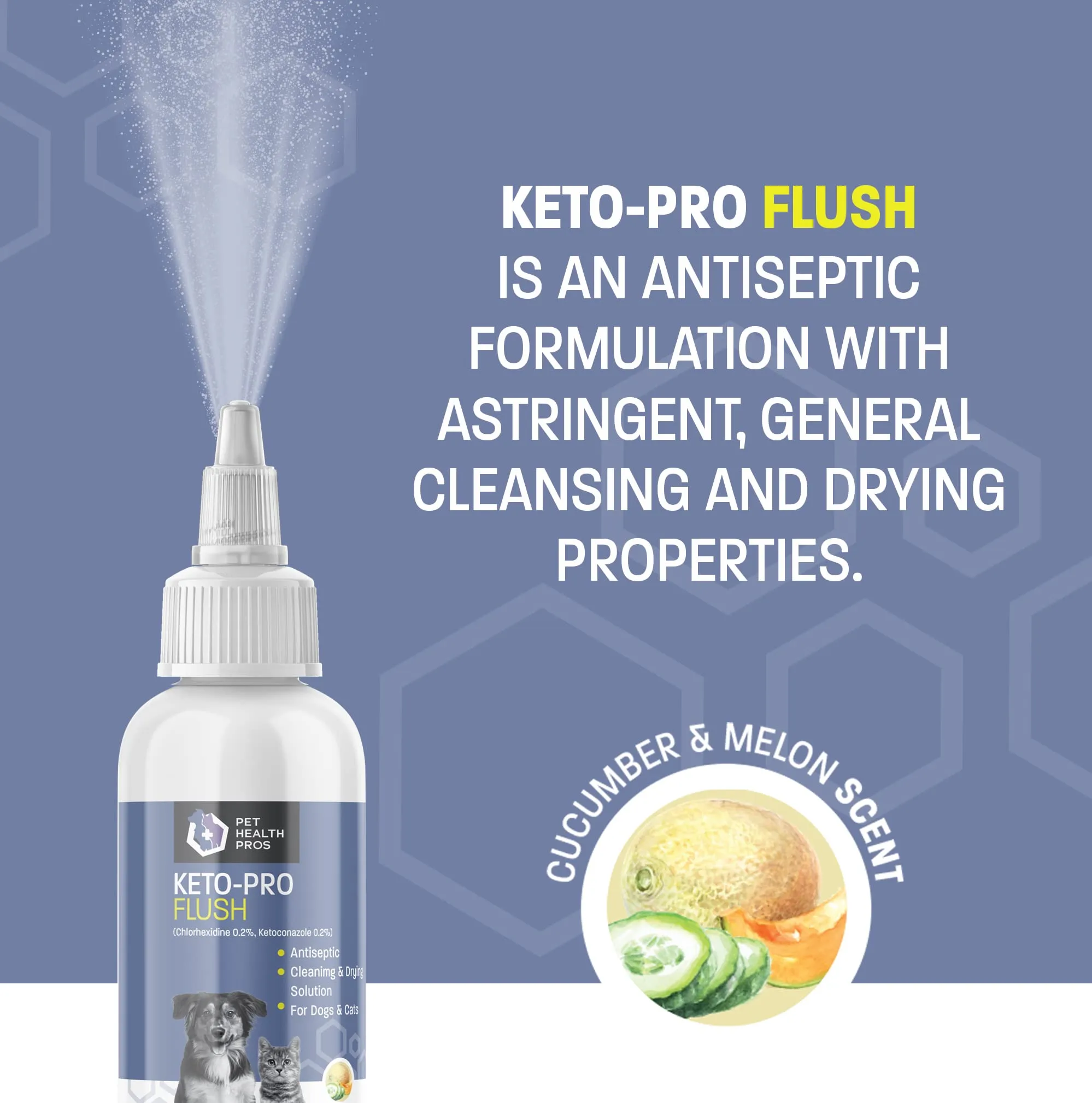 Antiseptic Flush for Cat & Dog Itch Relief
