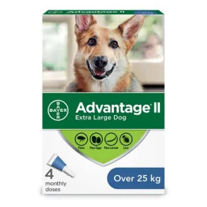 Bayer/Elanco - Advantage II - Topical Flea Treatment for Dogs (For Dogs Over 25kg)