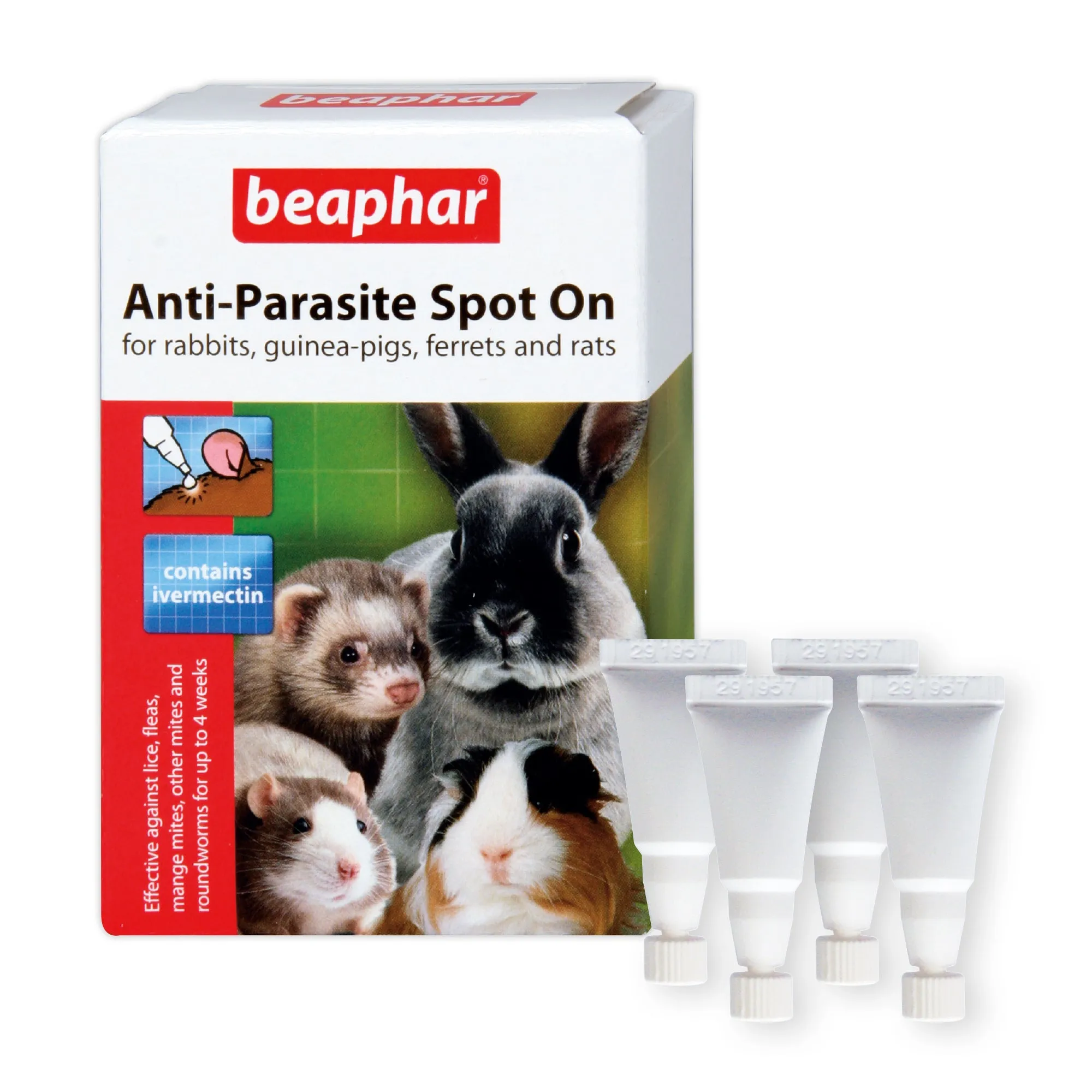 Beaphar | Small Pet Healthcare | Ivermectin Anti-Parasite Spot On (>300g)
