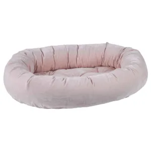 Blush Donut Dog Bed
