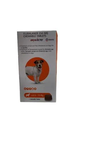 Bravecto Anti Tick And Flea Chewable Tablet 4.5 to 10kg