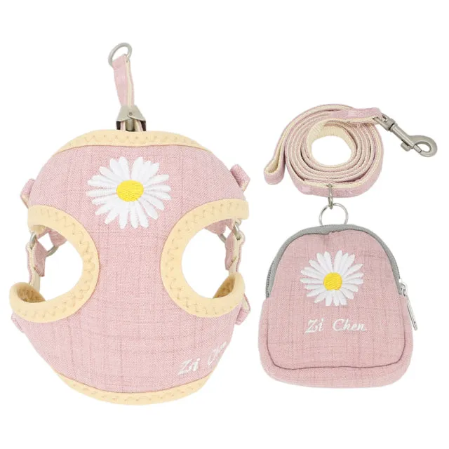 Breathable Adjustable Snack Bag Harness for Dog