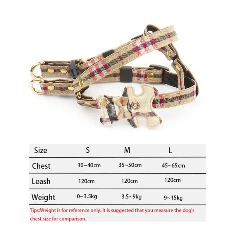 DIVA Pet -  Pet Harness Leash 2 PC Set