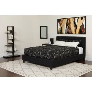Full Platform Bed Set-Black HG-BMF-22-GG