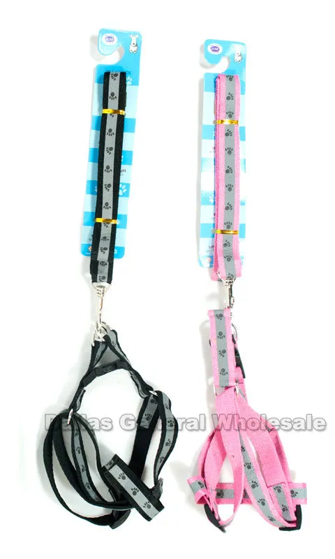 Glow In Dark Pet Harness with Leash Set