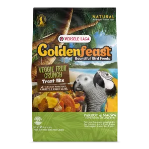 Goldenfeast Veggie Fruit Crunch Treat Mix for Large Birds
