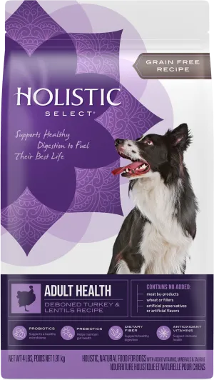 Holistic Select - Grain Free Deboned Turkey & Lentils Recipe Dry Dog Food