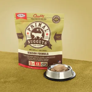 *In Store Only* Primal Feline Raw Frozen Nuggets Venison 3lb