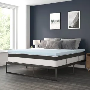Mattress, Frame & Topper Set XU-BD10-12PSM3M35-K-GG