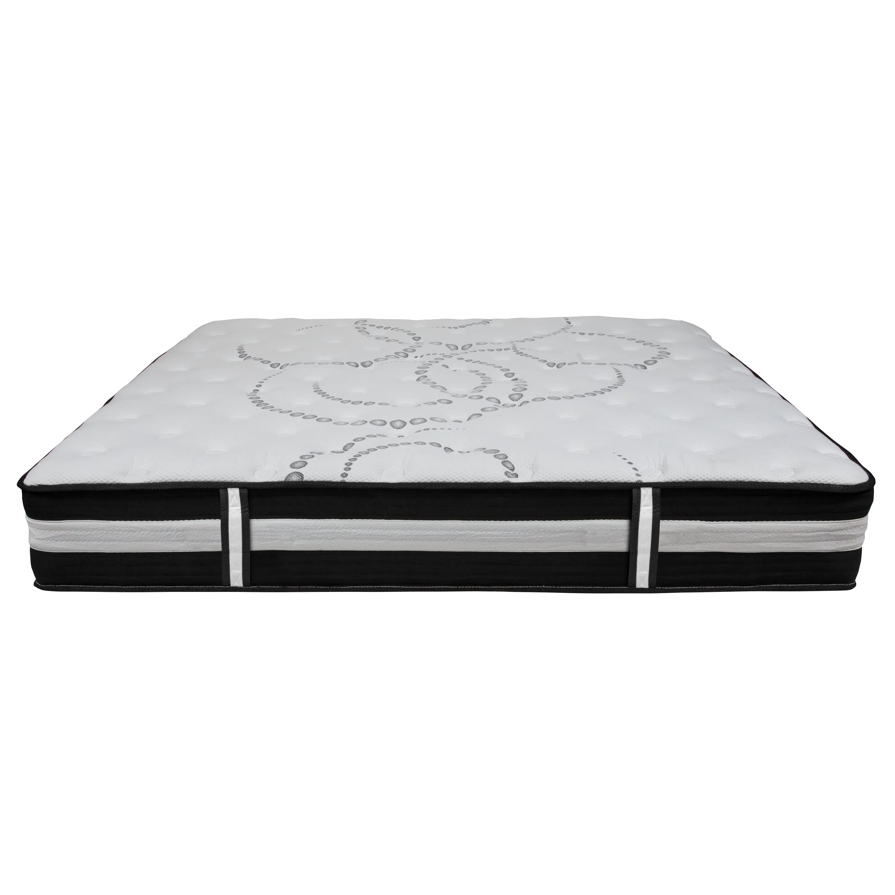 Mattress, Frame & Topper Set XU-BD10-12PSM3M35-K-GG