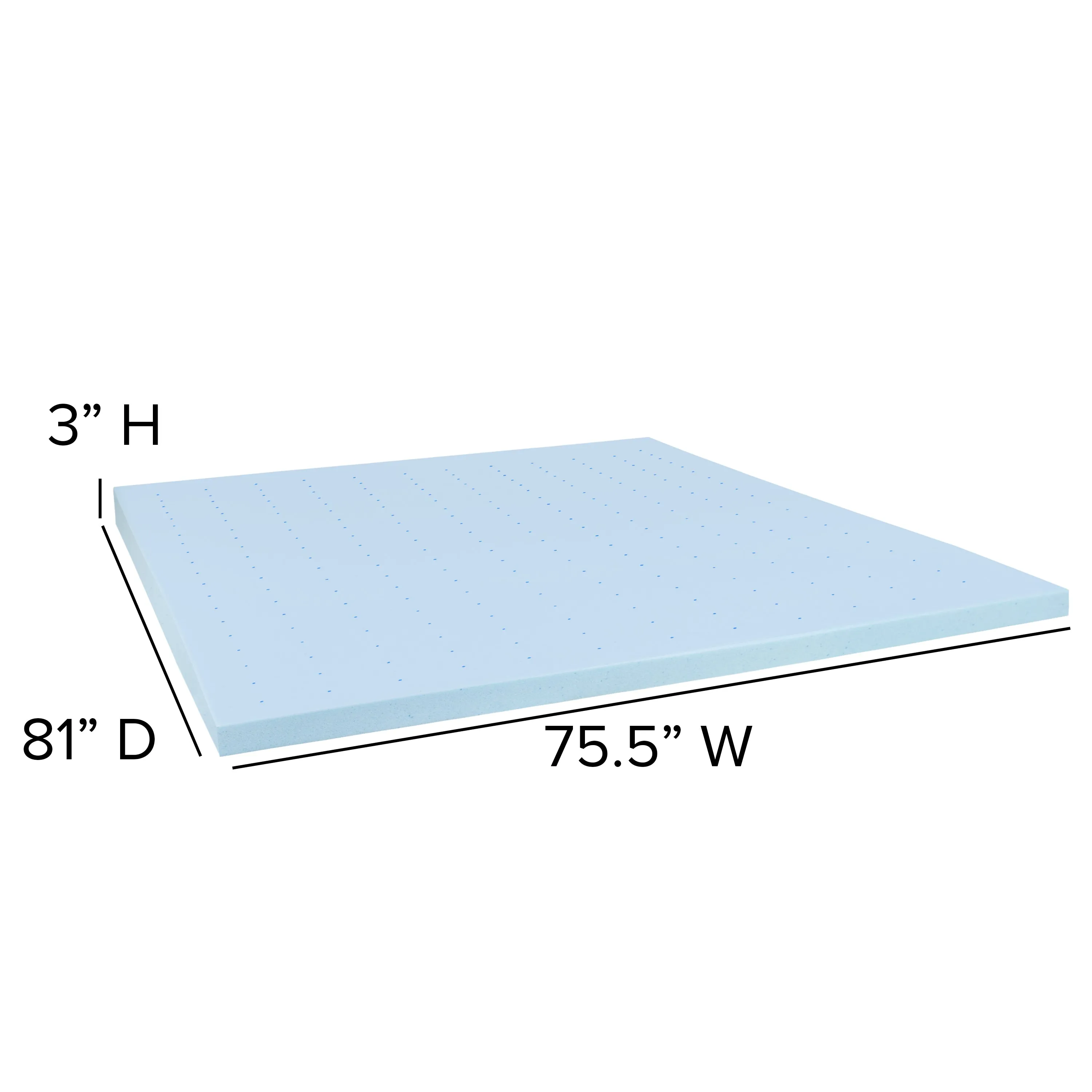 Mattress, Frame & Topper Set XU-BD10-12PSM3M35-K-GG