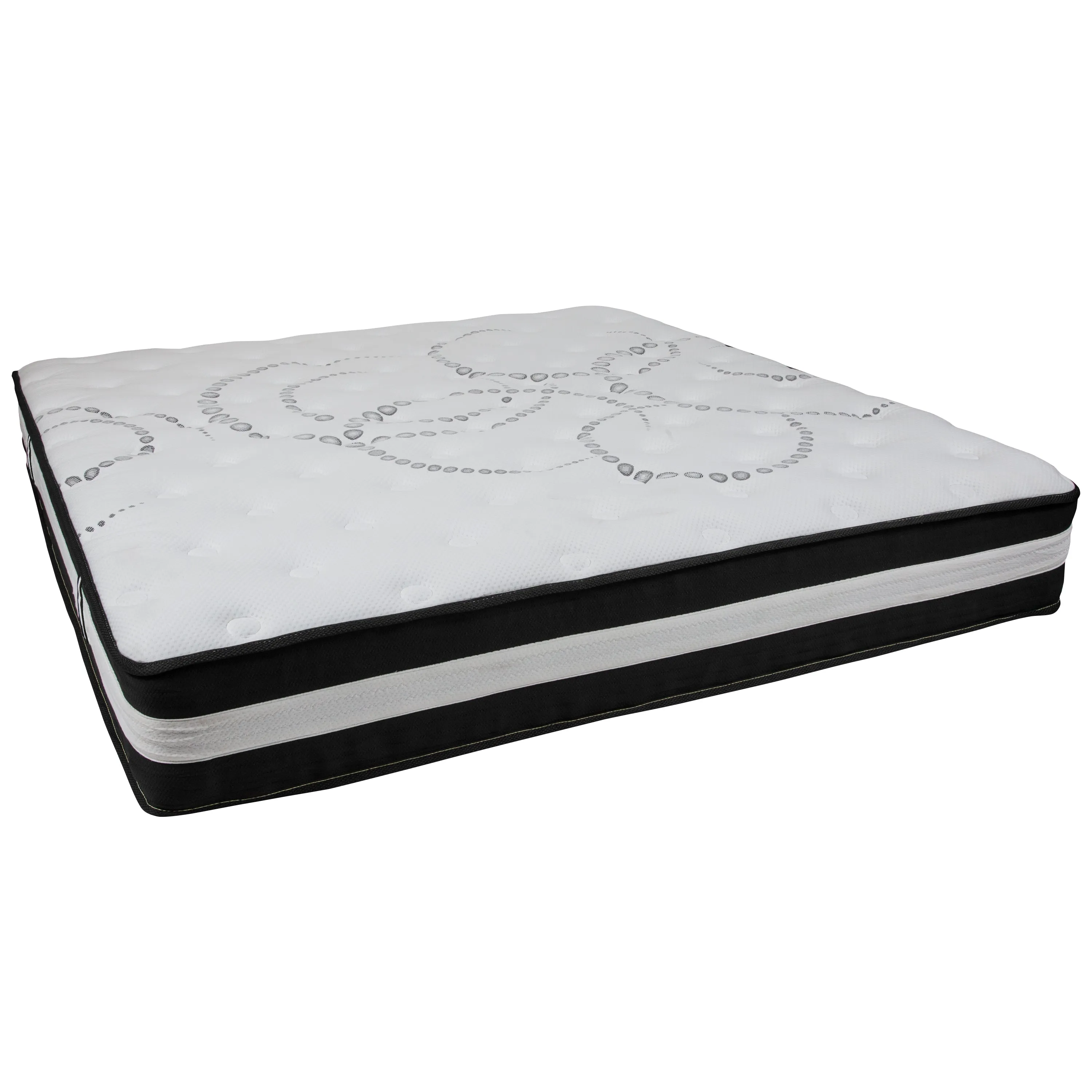 Mattress, Frame & Topper Set XU-BD10-12PSM3M35-K-GG