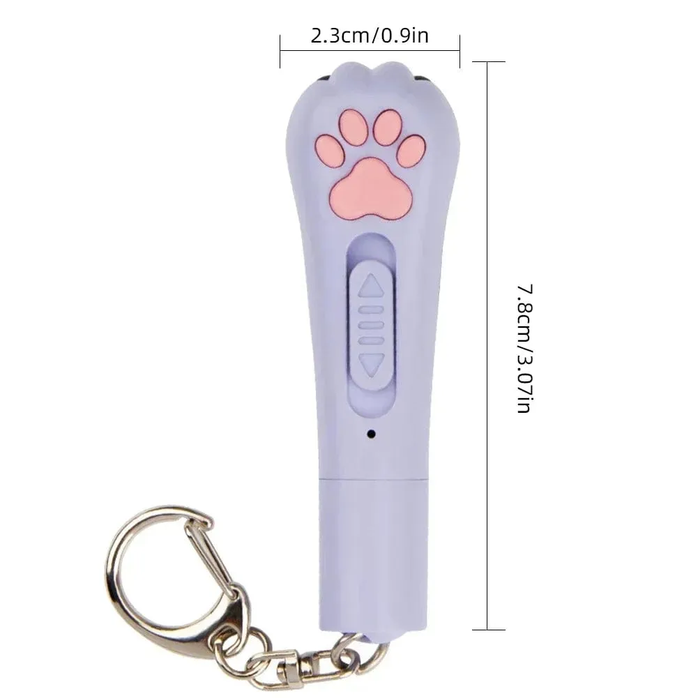 Multi-functional Laser Cat Paw Keychain