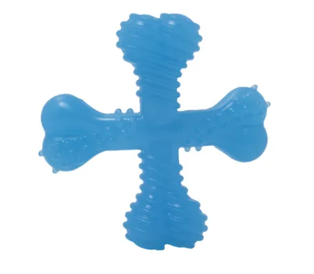NYLABONE PUPPY CHEW X BONE CHEW TOY - BEEF - SMALL