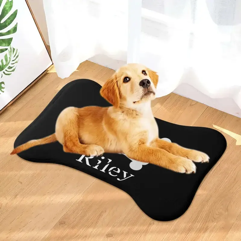 Personalized Skull Pet Rug for Dogs