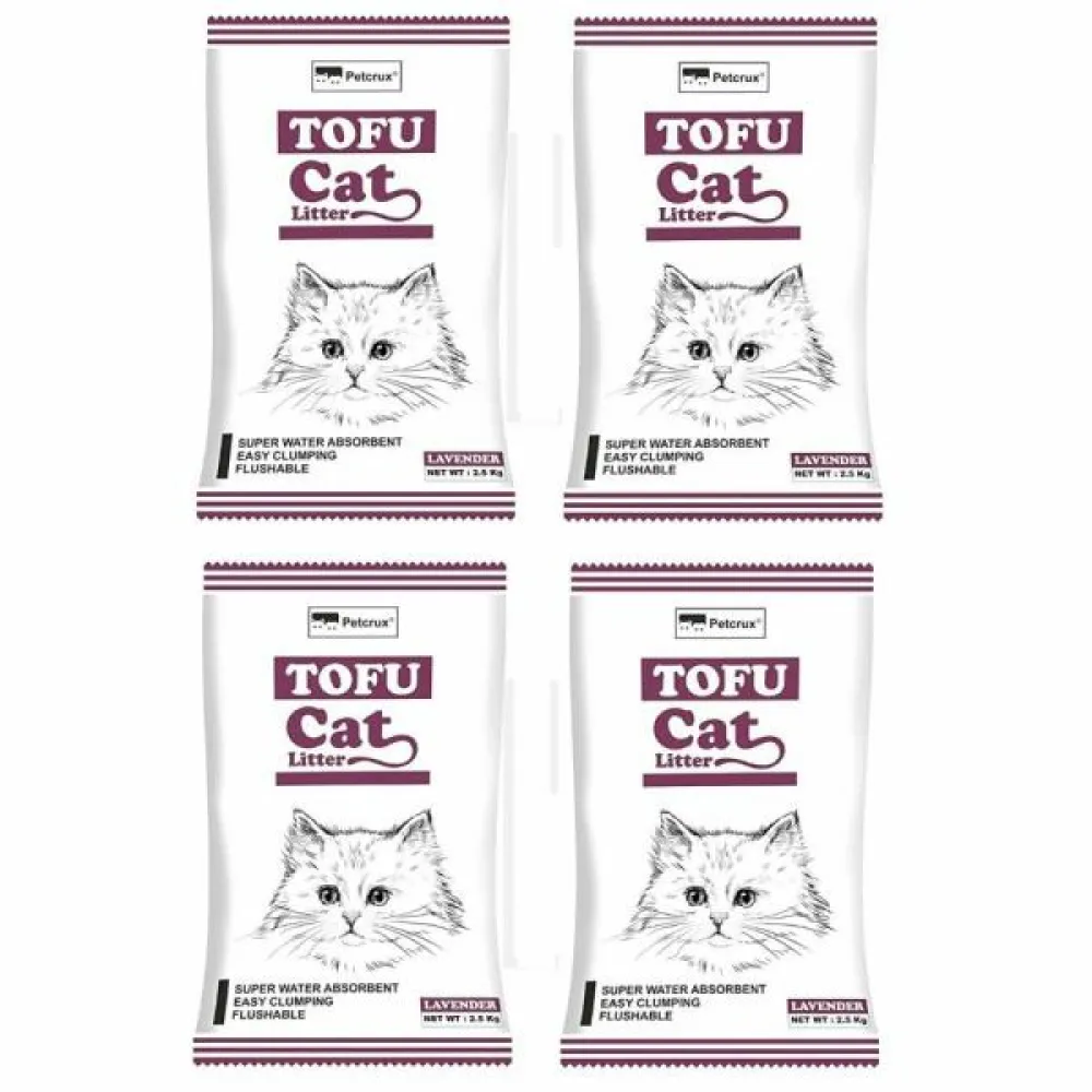 Petcrux Exclusive Organic Tofu Lavender Scented Cat Litter