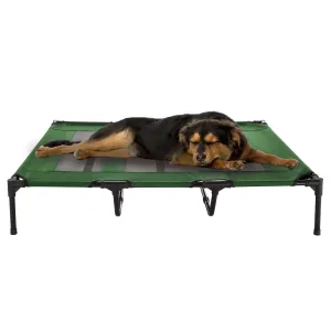 PETMAKER 48x35.5 Elevated Dog Bed, Green