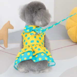 Polka Dot Dress Harness/Leash Set