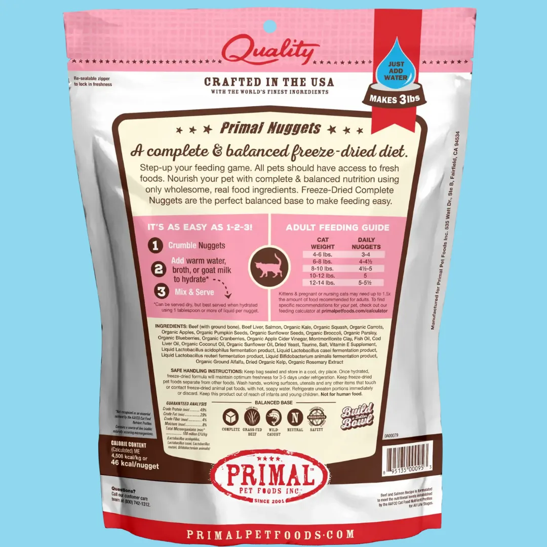 Primal FD Feline Beef & Salmon 14oz