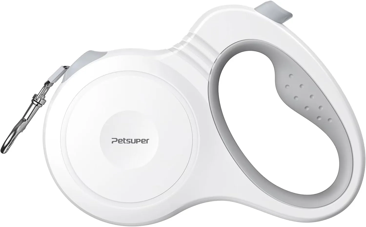Retractable Dog Leash,16FT Dog Leash Retractable for Dogs up to 88lbs,360 No Tangle,One-Handed Brake,Big Grip,White