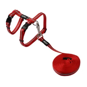 Rogz Alleycat Harness Lead Red
