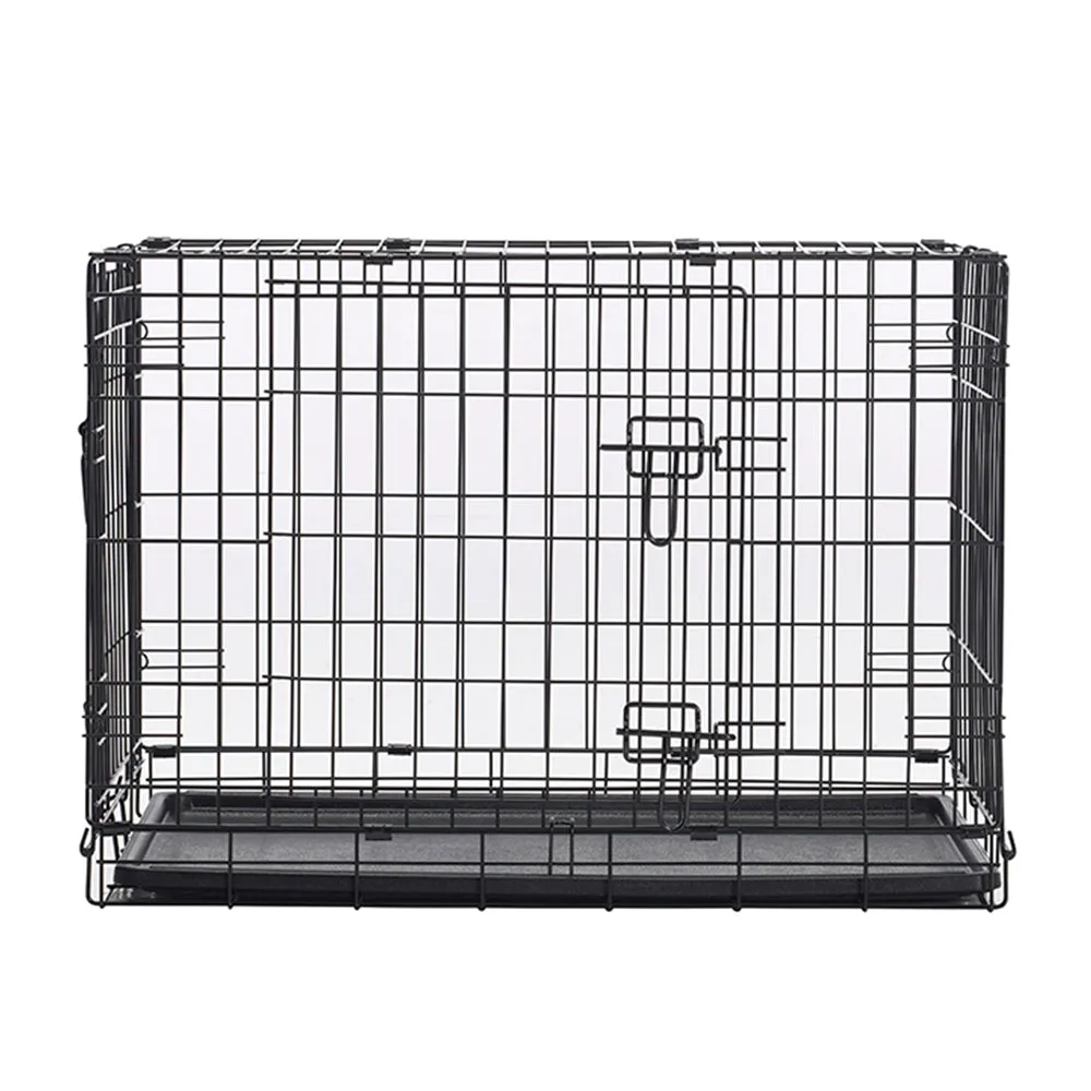 Savic | Dog Cottage | Black Double Door Cage Crate
