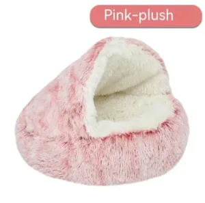 Semi-Closed Pet Bed Cozy Year-Round Comfort